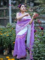 Luxury Edition moslin Saree Collection 0137 - Image 25