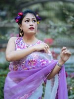 Luxury Edition moslin Saree Collection 0137 - Image 26