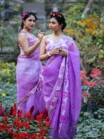 Luxury Edition moslin Saree Collection 0137 - Image 13