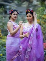 Luxury Edition moslin Saree Collection 0137 - Image 14