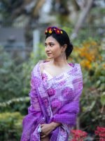 Luxury Edition moslin Saree Collection 0136 - Image 7