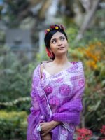 Luxury Edition moslin Saree Collection 0136 - Image 8