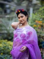 Luxury Edition moslin Saree Collection 0136 - Image 10