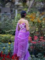 Luxury Edition moslin Saree Collection 0136 - Image 12