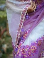 Luxury Edition moslin Saree Collection 0136 - Image 14