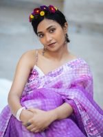 Luxury Edition moslin Saree Collection 0136 - Image 16