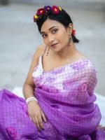 Luxury Edition moslin Saree Collection 0136 - Image 18