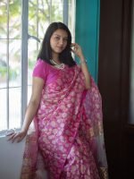 Luxury Edition moslin Saree Collection 0146 - Image 6