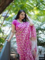 Luxury Edition moslin Saree Collection 0146 - Image 12