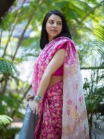 Luxury Edition moslin Saree Collection 0146 - Image 14