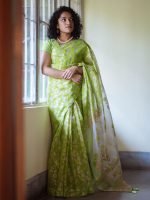 Luxury Edition moslin Saree Collection 0147 - Image 4