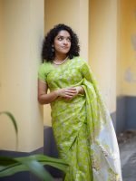 Luxury Edition moslin Saree Collection 0147 - Image 9