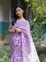 Luxury Edition moslin Saree Collection 0148 - Image 4