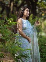 Luxury Edition moslin Saree Collection 0151 - Image 20