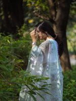 Luxury Edition moslin Saree Collection 0151 - Image 21