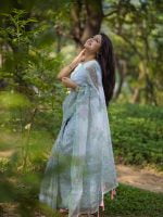 Luxury Edition moslin Saree Collection 0151 - Image 25