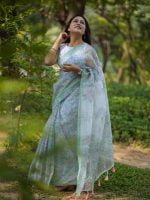 Luxury Edition moslin Saree Collection 0151 - Image 26