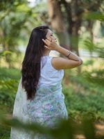 Luxury Edition moslin Saree Collection 0151 - Image 3