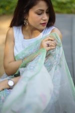 Luxury Edition moslin Saree Collection 0151 - Image 9