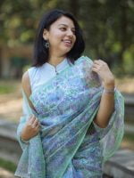 Luxury Edition moslin Saree Collection 0150 - Image 15