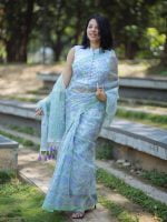 Luxury Edition moslin Saree Collection 0150 - Image 17