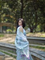 Luxury Edition moslin Saree Collection 0150 - Image 19