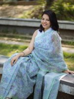 Luxury Edition moslin Saree Collection 0150 - Image 23