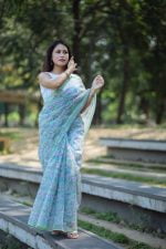 Luxury Edition moslin Saree Collection 0151 - Image 14