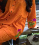 Women Premium Co-Ord Set - Orange Star - Image 3