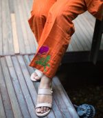 Women Premium Co-Ord Set - Orange Star - Image 4